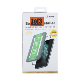محافظ صفحه نمایش شیشه ای 3D جی.سی.پال (Jcpal) مدل EeasyOn Installer J03 مناسب موبایل اپل iPhone 11ProMax/XsMax