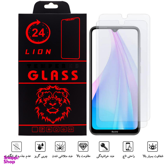 محافظ صفحه نمایش لاین (Lion) مدل RB007 مناسب موبایل شیایومی Redmi 8T بسته دو عددی