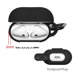 کاور سومگ (Someg) مدل SMG-Gr مناسب کیس هندزفری اپل AirPods به همراه بند نگهدارنده