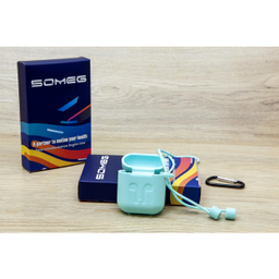کاور سومگ (Someg) مدل SMG-Gr مناسب کیس هندزفری اپل AirPods به همراه بند نگهدارنده