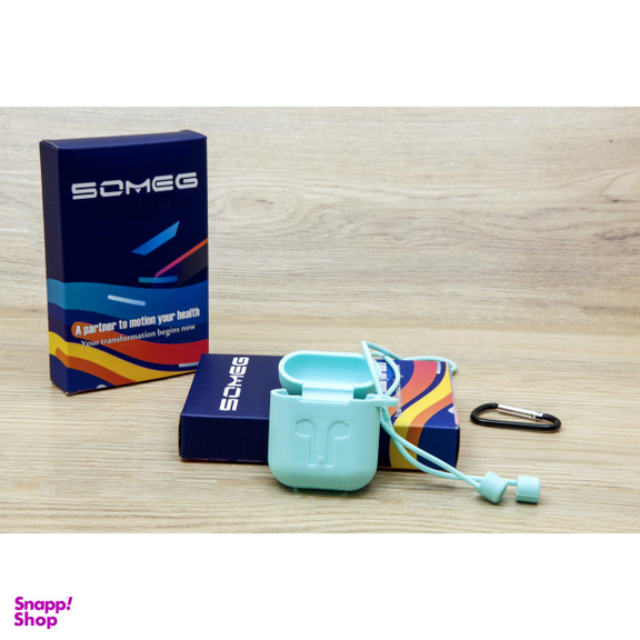 کاور سومگ (Someg) مدل SMG-Gr مناسب کیس هندزفری اپل AirPods به همراه بند نگهدارنده