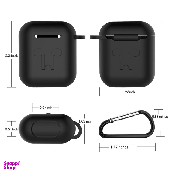 کاور سومگ (Someg) مدل SMG-Gr مناسب کیس هندزفری اپل AirPods به همراه بند نگهدارنده