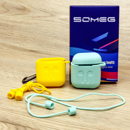 کاور سومگ (Someg) مدل SMG-Gr مناسب کیس هندزفری اپل AirPods به همراه بند نگهدارنده