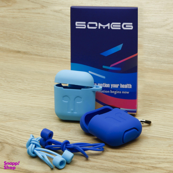 کاور سومگ (Someg) مدل SMG-Gr مناسب کیس هندزفری اپل AirPods به همراه بند نگهدارنده