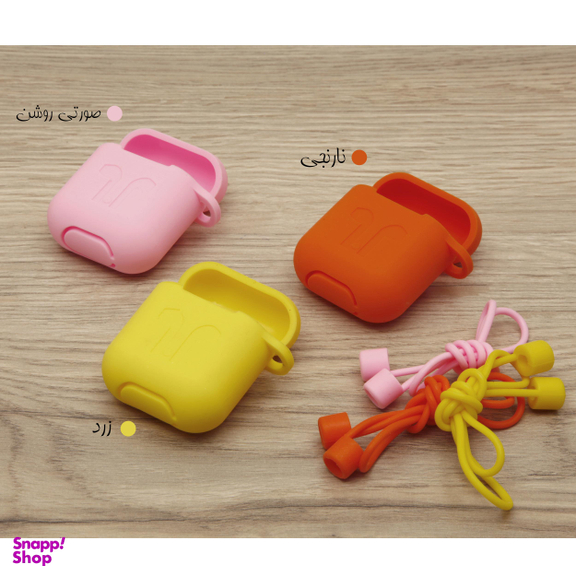 کاور سومگ (Someg) مدل SMG-Gr مناسب کیس هندزفری اپل AirPods به همراه بند نگهدارنده