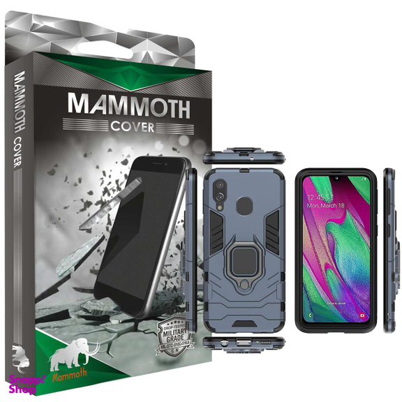 کاور ماموت (Mammoth) مدل M-GHB-MGNT مناسب موبایل سامسونگ Galaxy A40 به همراه محافظ صفحه نمایش