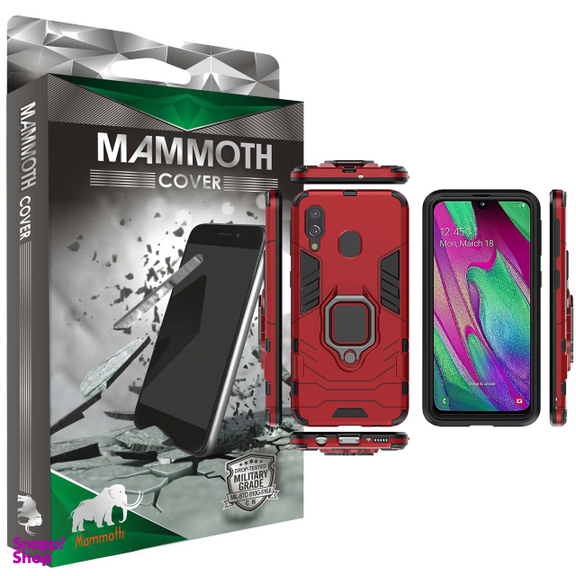 کاور ماموت (Mammoth) مدل M-GHB-MGNT مناسب موبایل سامسونگ Galaxy A40 به همراه محافظ صفحه نمایش