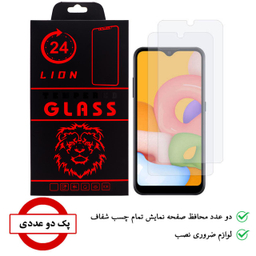 محافظ صفحه نمایش لاین (Lion) مدل RB007 مناسب موبایل سامسونگ Galaxy A01 بسته دو عددی