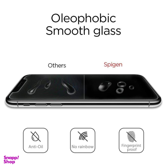 محافظ صفحه نمایش اسپیگن (Spigen) مدل GlastR مناسب موبایل اپل iPhone XS Max / 11 Pro Max