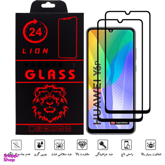 محافظ صفحه نمایش لاین (Lion) مدل RT007 مناسب موبایل هوآوی Y6p 2019 بسته دو عددی