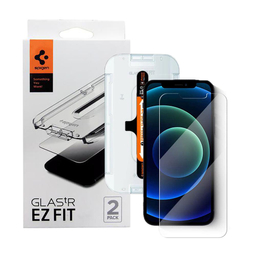 محافظ صفحه نمایش اسپیگن (Spigen) مدل GlastR EZ مناسب موبایل اپل iPhone 12 /12 pro بسته 2 عددی