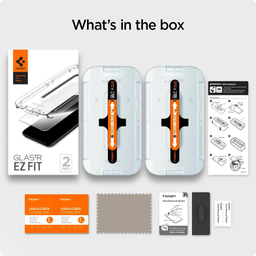 محافظ صفحه نمایش اسپیگن (Spigen) مدل GlastR EZ مناسب موبایل اپل iPhone 12 /12 pro بسته 2 عددی