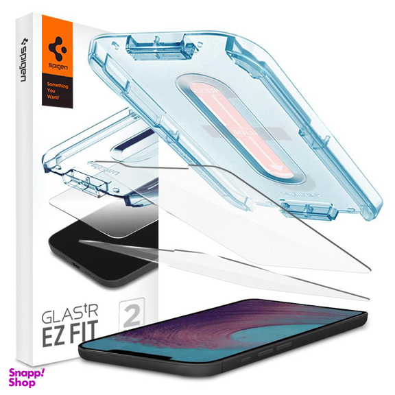 محافظ صفحه نمایش اسپیگن (Spigen) مدل GlastR EZ مناسب موبایل اپل iPhone 12 /12 pro بسته 2 عددی
