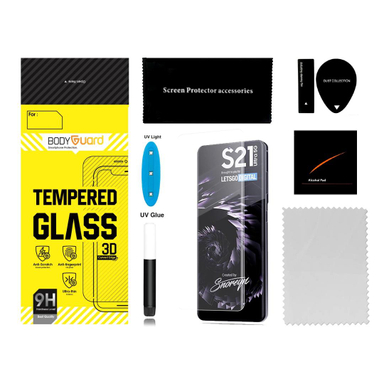 محافظ صفحه نمایش یووی لایت بادیگارد (Body Guard) مدل UVS مناسب موبایل سامسونگ Galaxy S21 Ultra