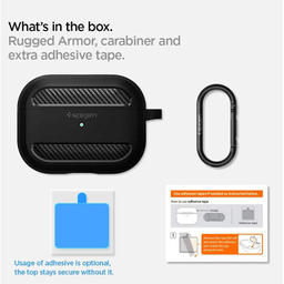 کاور اسپیگن (Spigen) مدل Rugged Armor مناسب کیس هندزفری اپل AirPods Pro