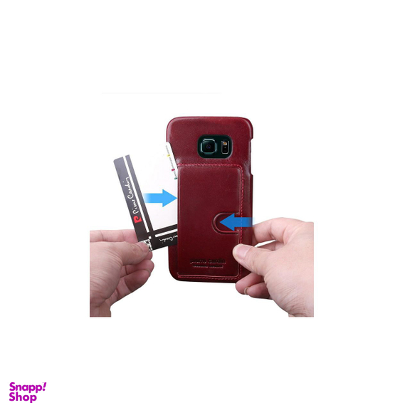 کاور چرمی پیرکاردین (Pierre Cardin) مدل PCT-P01 مناسب موبایل سامسونگ Galaxy S6 Edge