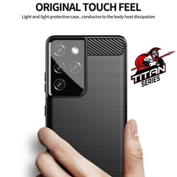 کاور کانواس (Canvas) مدل TITAN DESIGN مناسب موبایل سامسونگ Galaxy S21 Ultra