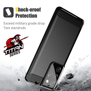 کاور کانواس (Canvas) مدل TITAN DESIGN مناسب موبایل سامسونگ Galaxy S21 Ultra