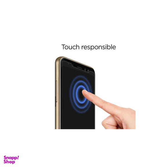 محافظ صفحه نمایش شیشه ای اسپیگن (Spigen) مدل GLAS.tR SLIM HD مناسب موبایل سامسونگ Galaxy A8 2018