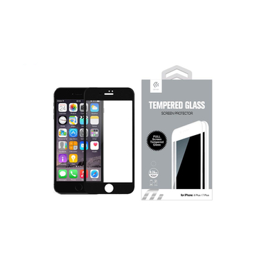 محافظ صفحه نمایش شیشه ای دیویا (De via) مدل Full Glue Tempered مناسب موبایل اپل iPhone 8 پلاس / 7 پلاس