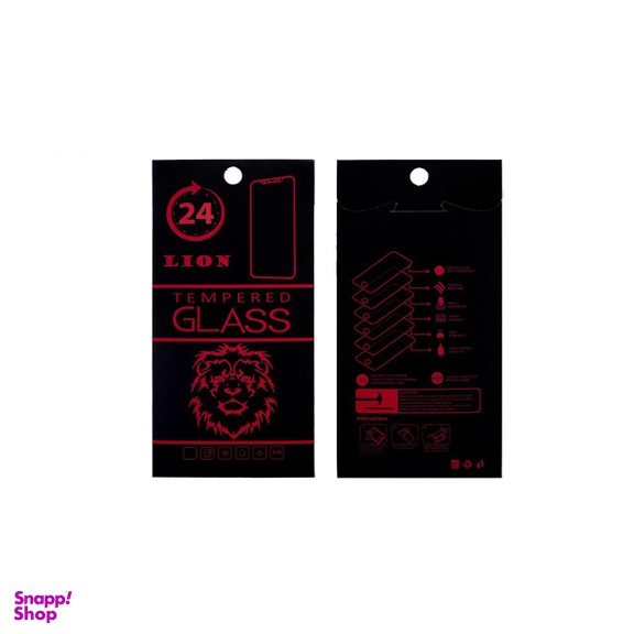 محافظ صفحه نمایش تمام چسب شیشه ای لاین (Lion) مدل 5D مناسب موبایل اپل iPhone 6/6s