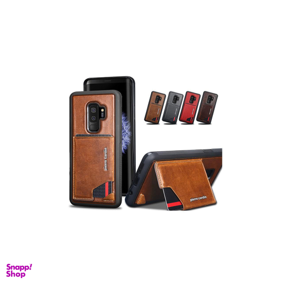 کاور چرمی پیرکاردین (Pierre Cardin) مدل PCS-S03 مناسب موبایل سامسونگ Galaxy S9 پلاس