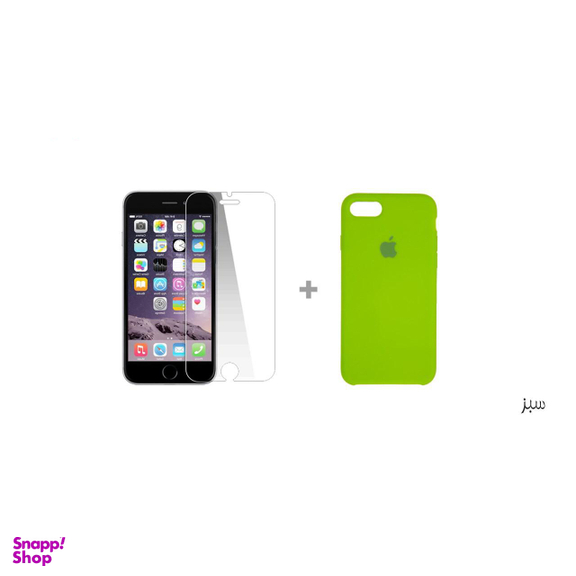 کاور سومگ (Someg) مدل سیلیکونی مناسب موبایل اپل iPhone 7 /8 به همراه محافظ صفحه نمایش