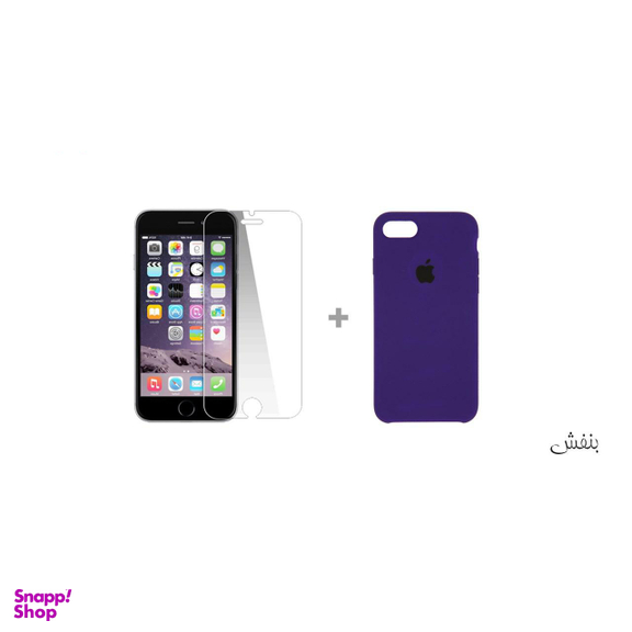 کاور سومگ (Someg) مدل سیلیکونی مناسب موبایل اپل iPhone 7 /8 به همراه محافظ صفحه نمایش