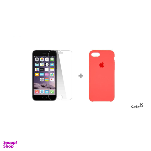 کاور سومگ (Someg) مدل سیلیکونی مناسب موبایل اپل iPhone 7 /8 به همراه محافظ صفحه نمایش