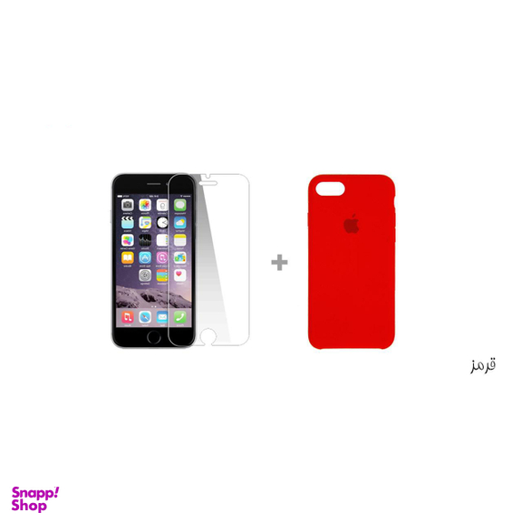 کاور سومگ (Someg) مدل سیلیکونی مناسب موبایل اپل iPhone 7 /8 به همراه محافظ صفحه نمایش