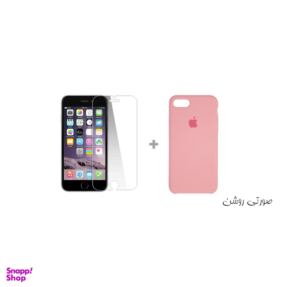 کاور سومگ (Someg) مدل سیلیکونی مناسب موبایل اپل iPhone 7 /8 به همراه محافظ صفحه نمایش