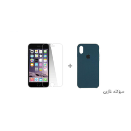 کاور سومگ (Someg) مدل سیلیکونی مناسب موبایل اپل iPhone Xs به همراه محافظ صفحه نمایش