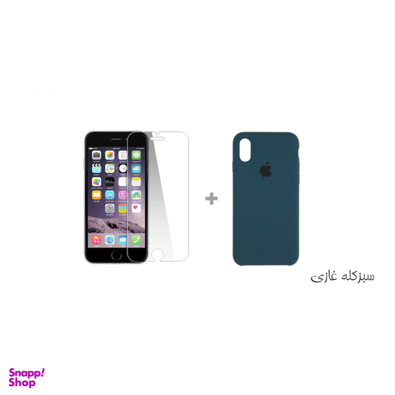 کاور سومگ (Someg) مدل سیلیکونی مناسب موبایل اپل iPhone Xs به همراه محافظ صفحه نمایش