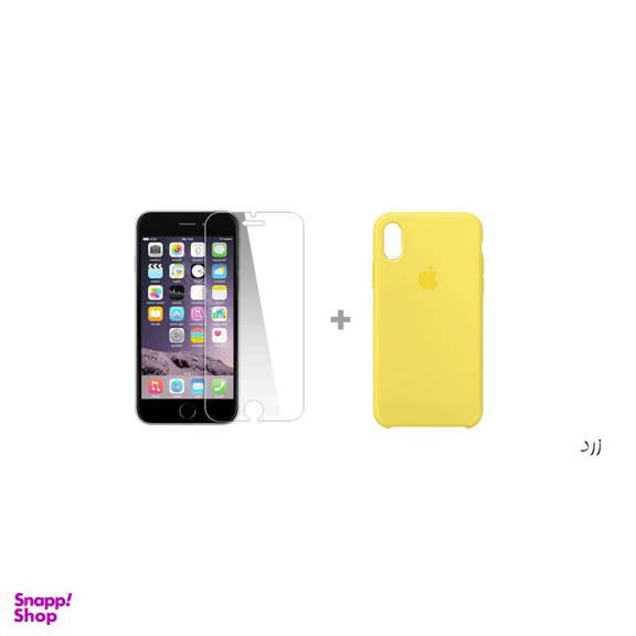 کاور سومگ (Someg) مدل سیلیکونی مناسب موبایل اپل iPhone Xs به همراه محافظ صفحه نمایش