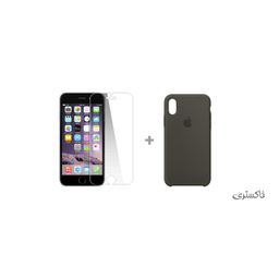 کاور سومگ (Someg) مدل سیلیکونی مناسب موبایل اپل iPhone Xs به همراه محافظ صفحه نمایش