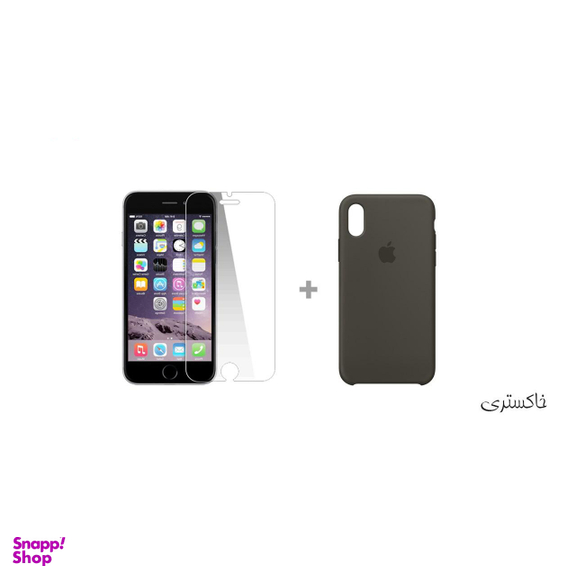 کاور سومگ (Someg) مدل سیلیکونی مناسب موبایل اپل iPhone Xs به همراه محافظ صفحه نمایش
