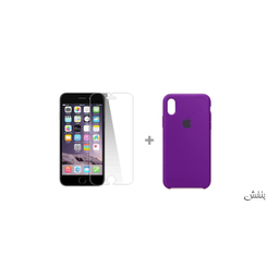 کاور سومگ (Someg) مدل سیلیکونی مناسب موبایل اپل iPhone Xs به همراه محافظ صفحه نمایش