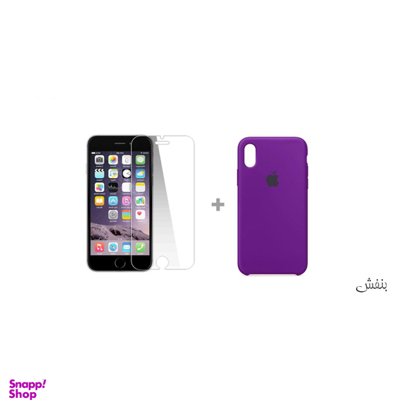 کاور سومگ (Someg) مدل سیلیکونی مناسب موبایل اپل iPhone Xs به همراه محافظ صفحه نمایش