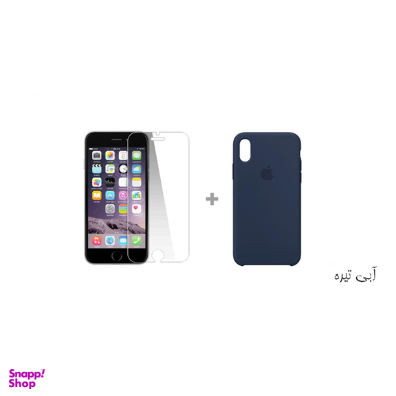 کاور سومگ (Someg) مدل سیلیکونی مناسب موبایل اپل iPhone Xs به همراه محافظ صفحه نمایش