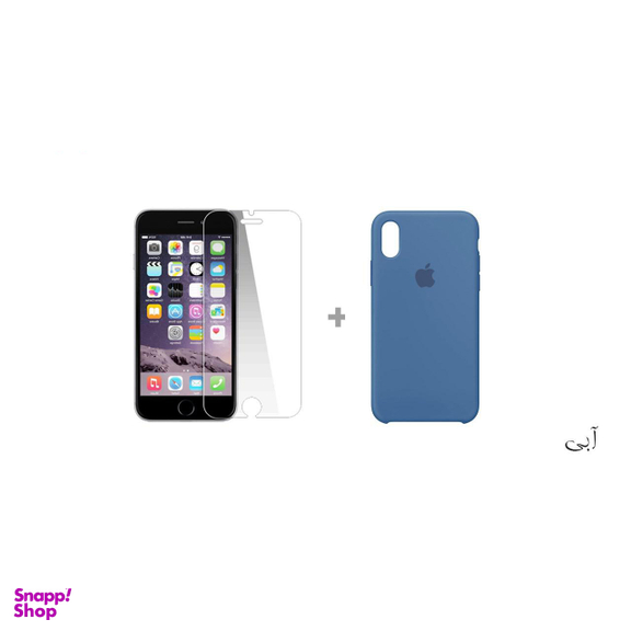 کاور سومگ (Someg) مدل سیلیکونی مناسب موبایل اپل iPhone Xs به همراه محافظ صفحه نمایش