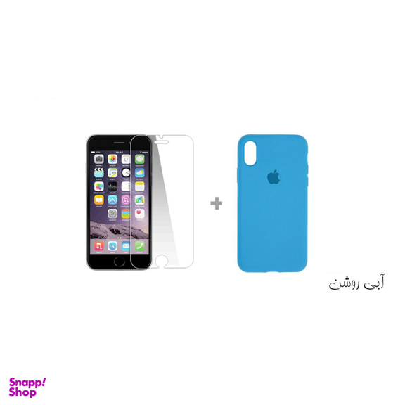 کاور سومگ (Someg) مدل سیلیکونی مناسب موبایل اپل iPhone Xs به همراه محافظ صفحه نمایش