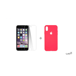 کاور سومگ (Someg) مدل سیلیکونی مناسب موبایل اپل iPhone Xs به همراه محافظ صفحه نمایش