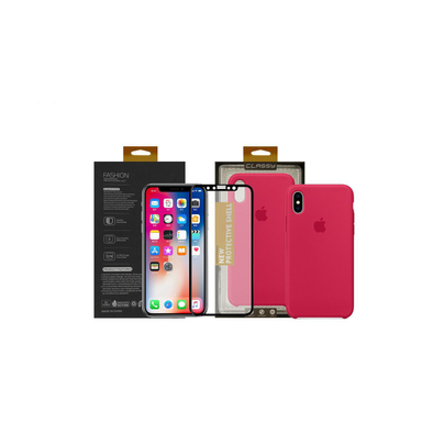 کاور سومگ (Someg) مدل سیلیکونی مناسب موبایل اپل iPhone Xs به همراه محافظ صفحه نمایش