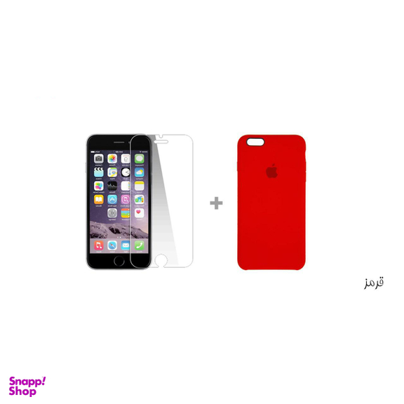 کاور سومگ (Someg) مدل سیلیکونی مناسب موبایل اپل iPhone 6s/ 6 به همراه محافظ صفحه نمایش
