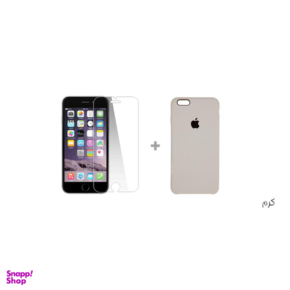 کاور سومگ (Someg) مدل سیلیکونی مناسب موبایل اپل iPhone 6s/ 6 به همراه محافظ صفحه نمایش