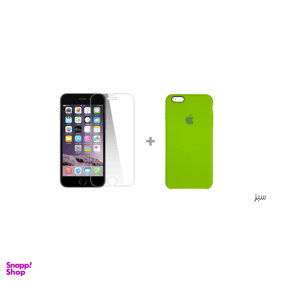 کاور سومگ (Someg) مدل سیلیکونی مناسب موبایل اپل iPhone 6s/ 6 به همراه محافظ صفحه نمایش