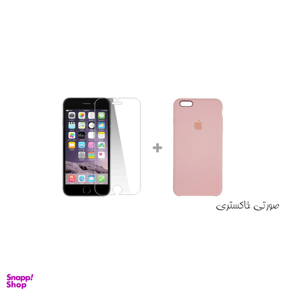 کاور سومگ (Someg) مدل سیلیکونی مناسب موبایل اپل iPhone 6s/ 6 به همراه محافظ صفحه نمایش