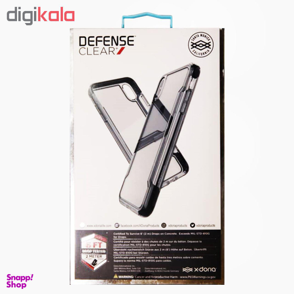 کاور ایکس-دوریا (X-doria) مدل +Defense CLEAR مناسب موبایل اپل iPhone XS MAX