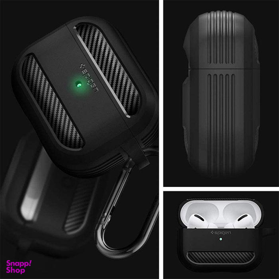 کاور اسپیگن (Spigen) مدل Rugged Armor مناسب کیس هندزفری اپل AirPods Pro
