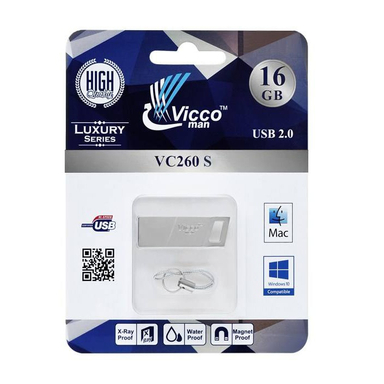 فلش مموری ویکو من (Vicco Man) مدل VC260 Silver ظرفیت 16 گیگابایت